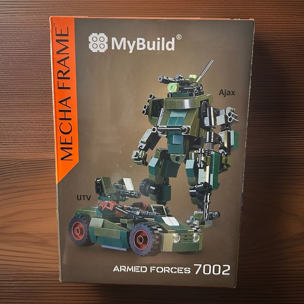 MyBuild Mecha Frame Armed Forces 7002 Ajax And Utility Vehicle Set 14+ New